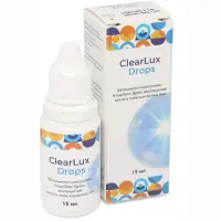 Капли для глаз ClearLux Drops 15 мл с гиалуроновой кислотой 0,2% (для мягких и жёстких линз) — Esoform