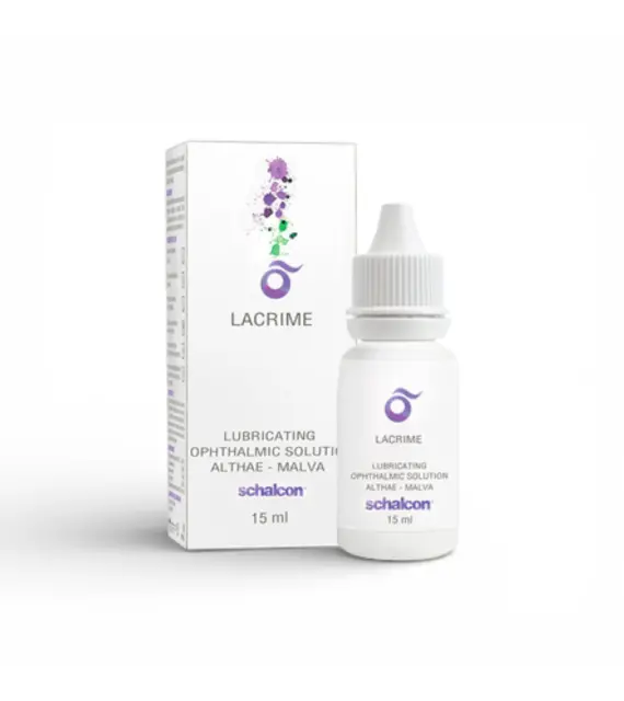 Розчин для промивання очей Schalcon ЛАКРІМЕ «Алтея та мальва» 15 мл (натуральний офтальмологічний)
