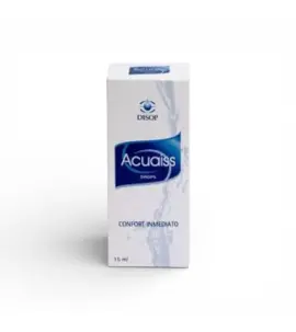 Зволожуючі краплі для очей Acuaiss Drops 15 мл з гіалуроновою кислотою (для лінз) — Disop