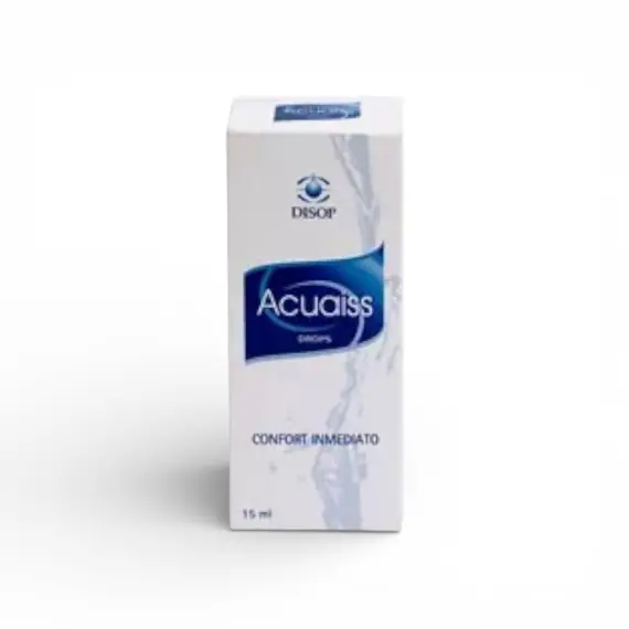 Зволожуючі краплі для очей Acuaiss Drops 15 мл з гіалуроновою кислотою (для лінз) — Disop