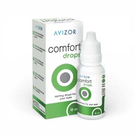 Зволожуючі краплі для очей Avizor Comfort Drops 15 мл (для контактних лінз)