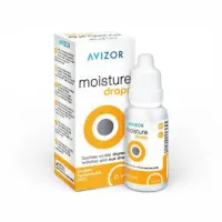 Зволожуючі краплі для очей Avizor Moisture Drops 15 мл з гіалуроновою кислотою (для контактних лінз)