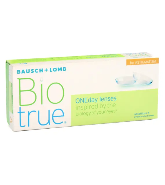 Контактні лінзи Biotrue ONEday For Astigmatism 30 шт (торичні, одноденні)