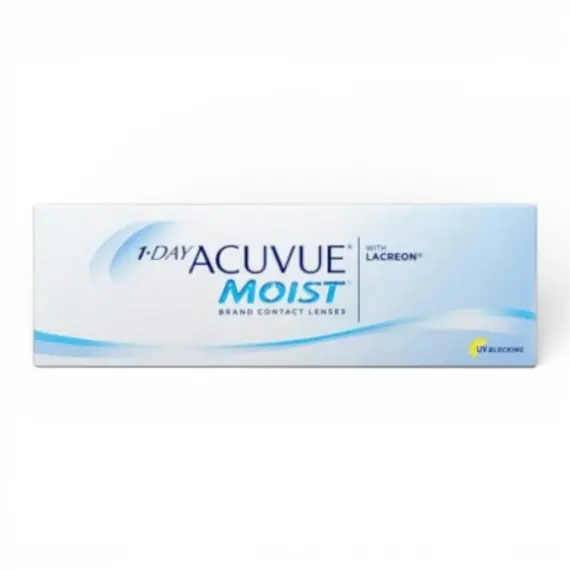 Контактні лінзи Johnson & Johnson 1-Day ACUVUE Moist 30 шт (одноденні, гідрогелеві)