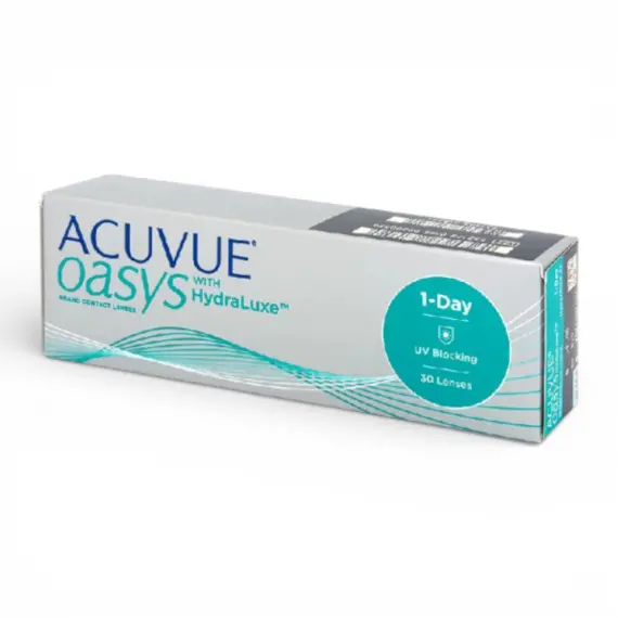 Контактні лінзи Johnson & Johnson ACUVUE OASYS 1-Day with HydraLuxe 30 шт (одноденні, силікон-гідрогелеві)