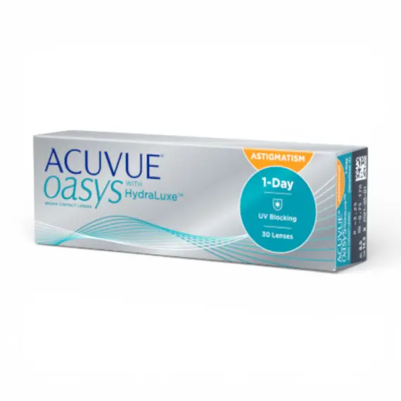 Контактні лінзи Johnson & Johnson ACUVUE OASYS 1-Day with HydraLuxe for Astigmatism 30 шт (одноденні, торичні)