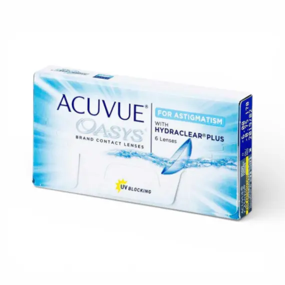 Контактні лінзи Johnson & Johnson ACUVUE OASYS for ASTIGMATISM 6 шт (двотижневі, торичні)