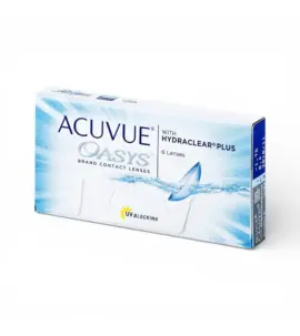 Контактні лінзи Johnson & Johnson ACUVUE OASYS with HYDRACLEAR Plus 6 шт (двотижневі, силікон-гідрогелеві)