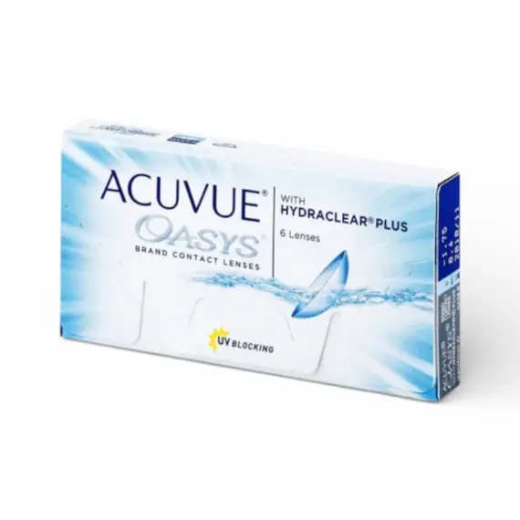Контактні лінзи Johnson & Johnson ACUVUE OASYS with HYDRACLEAR Plus 6 шт (двотижневі, силікон-гідрогелеві)