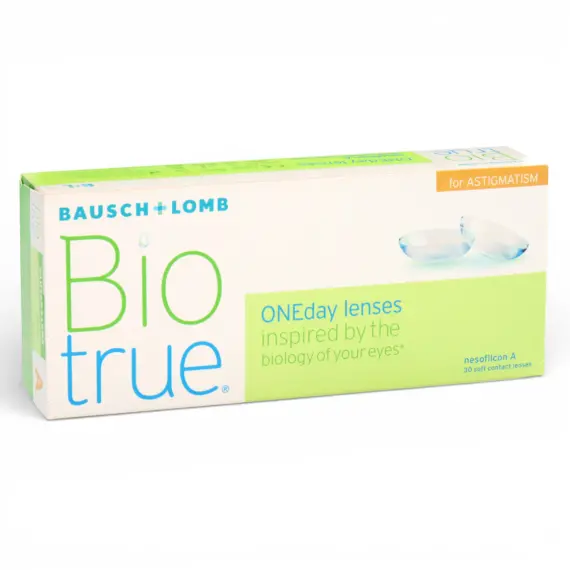 Контактні лінзи Biotrue ONEday For Astigmatism 30 шт (торичні, одноденні)