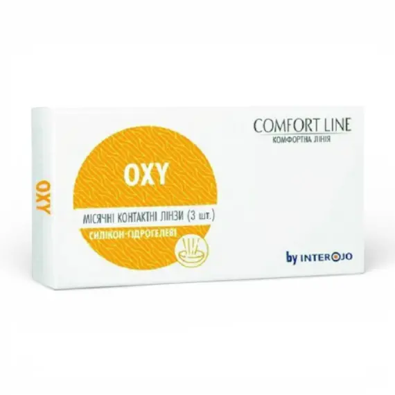 Контактні лінзи OXY Comfort Line 1 шт (місячні, силікон-гідрогелеві)