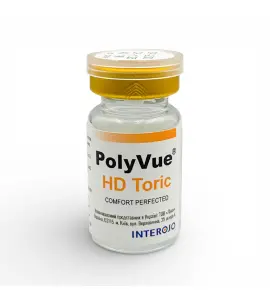 Контактні лінзи PolyVue HD Toric Likon 1 шт (торичні, на 3 місяці)