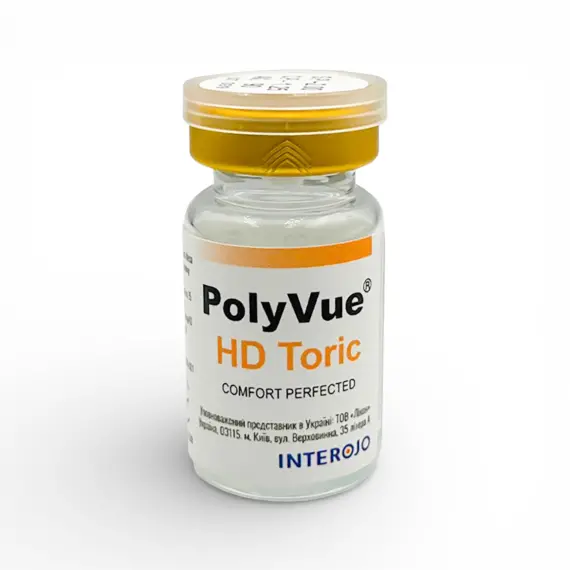 Контактні лінзи PolyVue HD Toric Likon 1 шт (торичні, на 3 місяці)