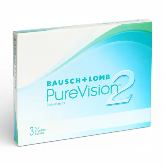 Контактні лінзи PureVision 2 3 лінзи (місяць, сферичні)