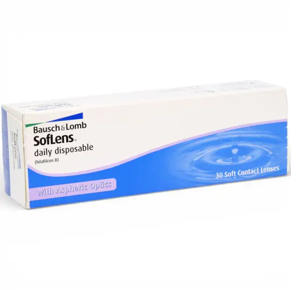 Контактні лінзи SofLens Daily Disposable Bausch & Lomb 30 шт (одноденні, гідрогелеві)