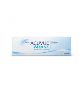 Контактні лінзи Johnson & Johnson 1-Day ACUVUE Moist 30 шт (одноденні, гідрогелеві)