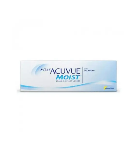 Контактні лінзи Johnson & Johnson 1-Day ACUVUE Moist 30 шт (одноденні, гідрогелеві)