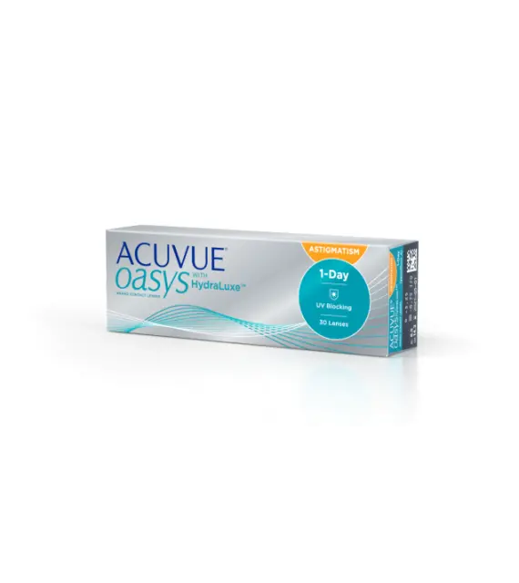 Контактні лінзи Johnson & Johnson ACUVUE OASYS 1-Day with HydraLuxe for Astigmatism 30 шт (одноденні, торичні)