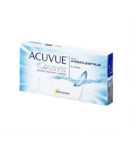 Контактні лінзи Johnson & Johnson ACUVUE OASYS with HYDRACLEAR Plus 6 шт (двотижневі, силікон-гідрогелеві)
