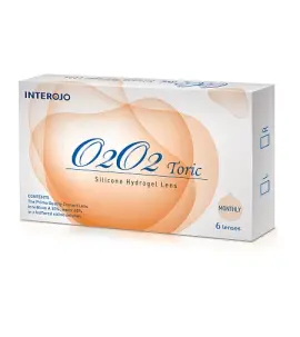 Контактні лінзи O2O2 Toric Interojo 1 шт (місяць, торичні)