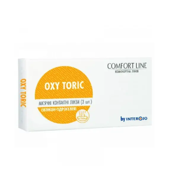 Контактні лінзи OXY TORIC Comfort Line 1 шт (місячні, торичні)