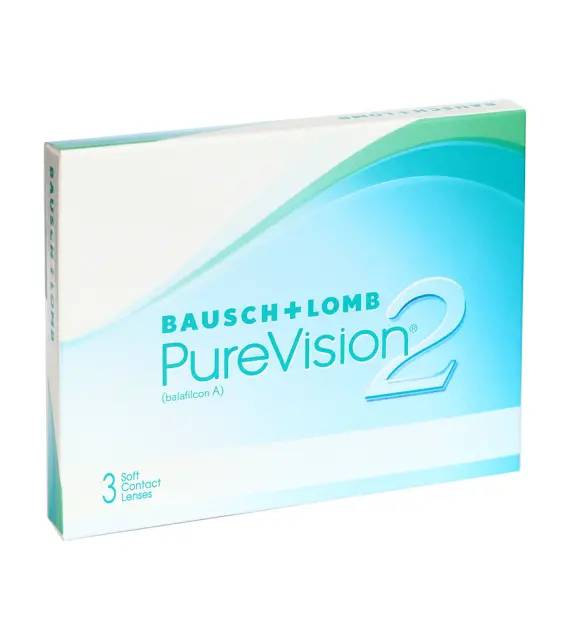 Контактні лінзи PureVision 2 3 лінзи (місяць, сферичні)