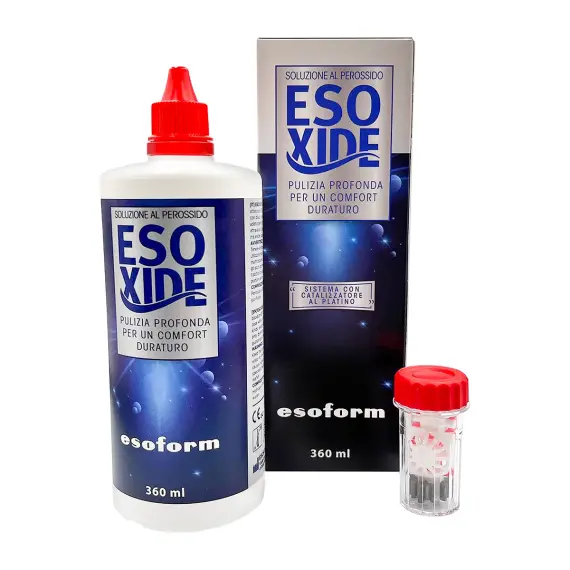 Пероксидна система для контактних лінз Esoform ESOXIDE 360 мл + контейнер з платиновим диском