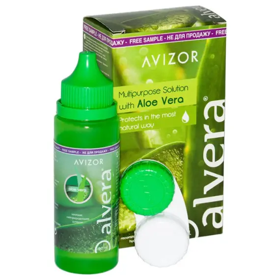Розчин для лінз Avizor Alvera (100 мл / 350 мл) — багатофункціональний
