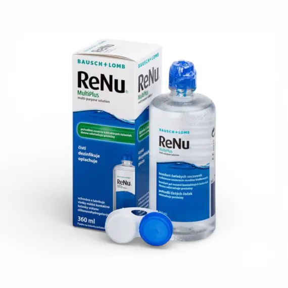 Розчин для контактних лінз ReNu MultiPlus (60 мл / 120 мл / 240 мл / 360 мл) — багатоцільовий, Bausch + Lomb
