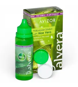 Розчин для лінз Avizor Alvera (100 мл / 350 мл) — багатофункціональний