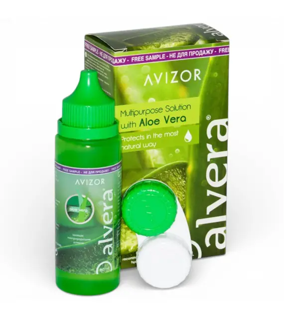 Розчин для лінз Avizor Alvera (100 мл / 350 мл) — багатофункціональний