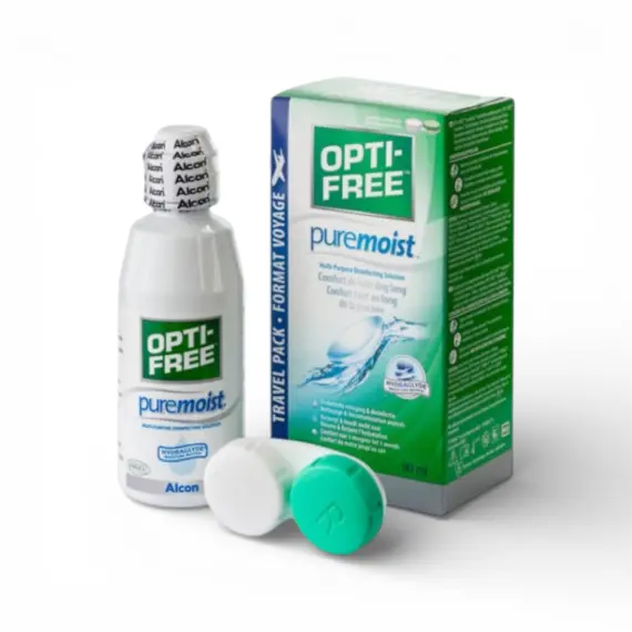 Розчин для контактних лінз OPTI-FREE PureMoist (90 мл/300 мл) — універсальний, Alcon